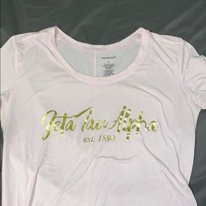 Zeta Tau Alpha foiled t shirt